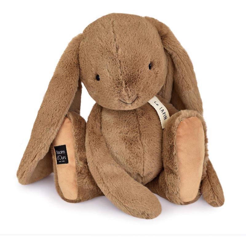 Peluche 50 cm lapin noisette