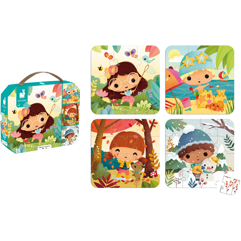 4 puzzles saisons