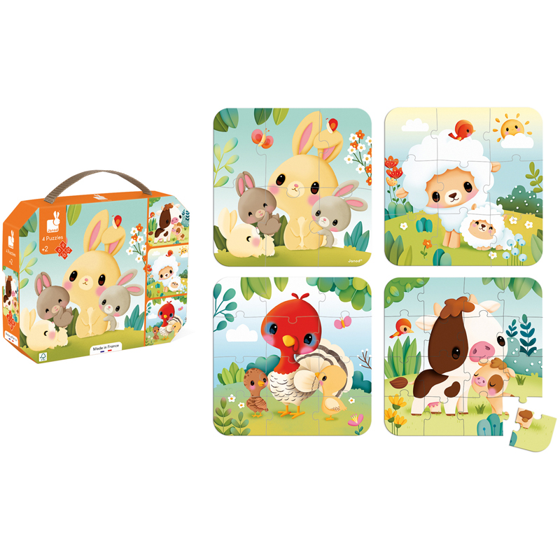4 puzzle evolutifs anim ferm