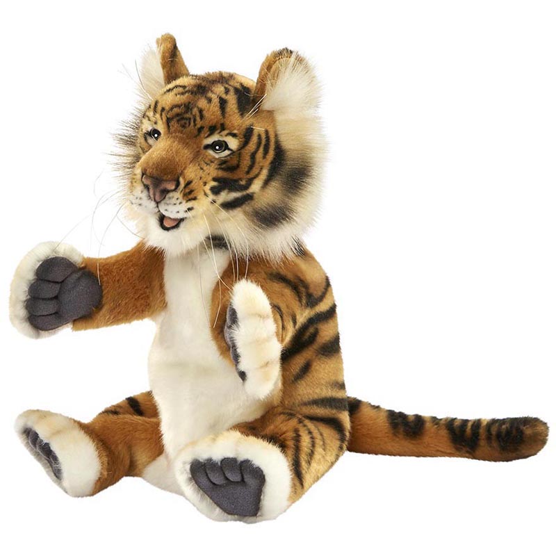 Marionnette 24 cm tigre