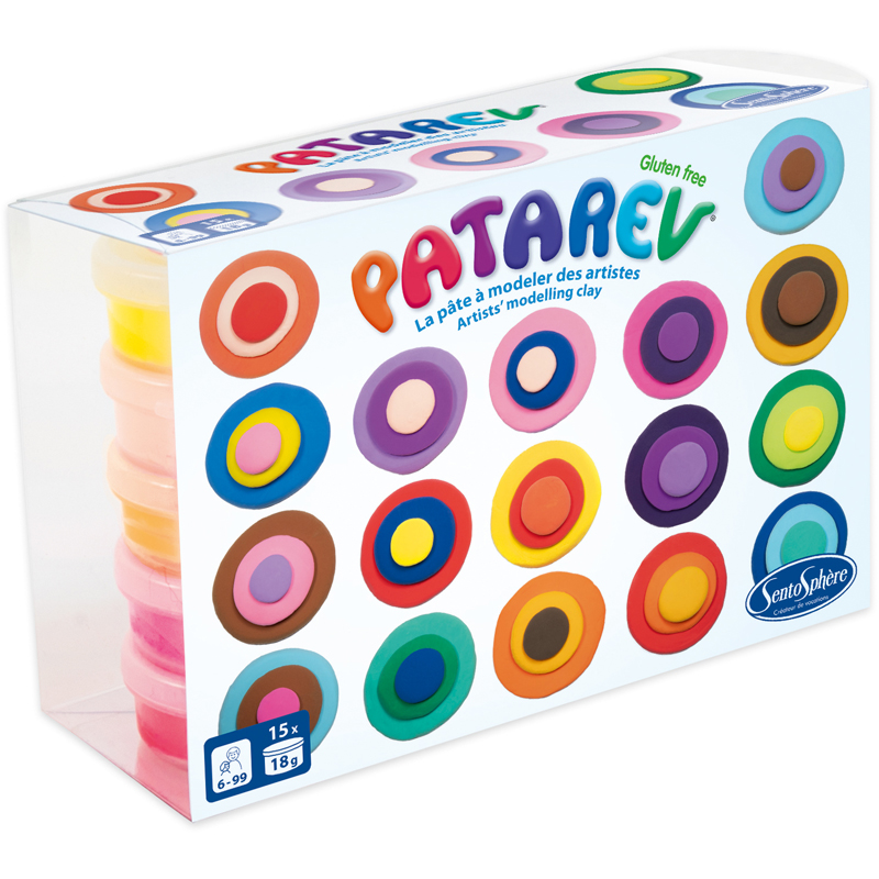 Pack 15 pots 18g patarev