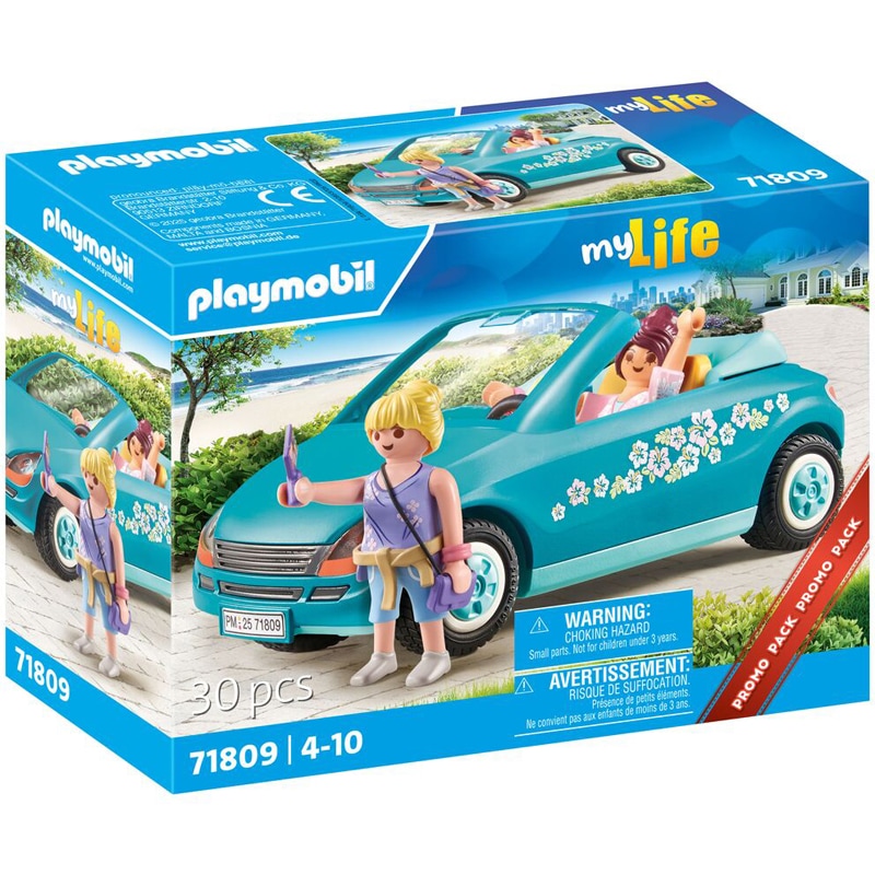 Playmobil My Life 71809 - Cabriolet jeunes filles +accs