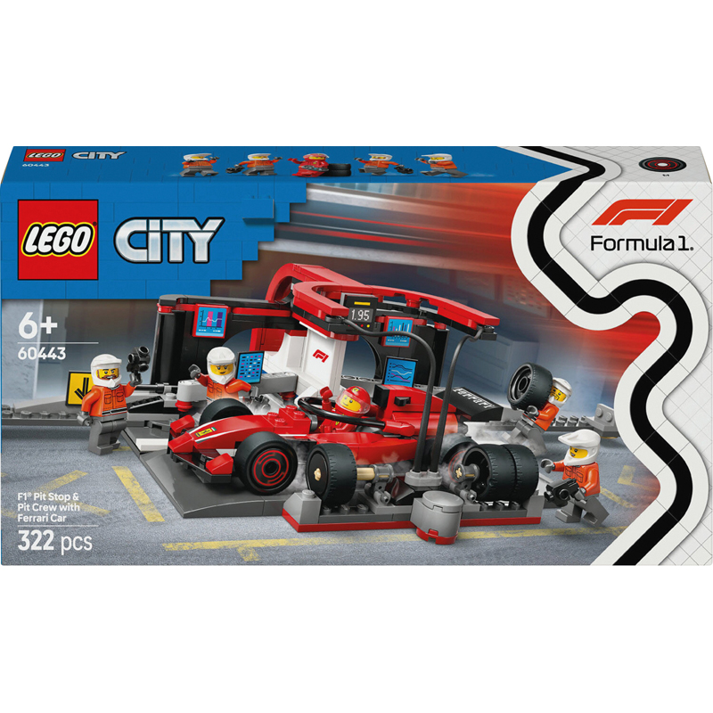 Lego 60443 - Arret stand Ferrari f one - Lego City
