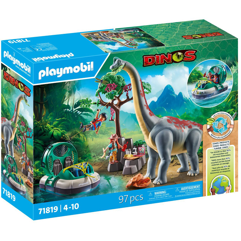 Playmobil Dinos 71819 - Brachiosaure + aeroglisseur