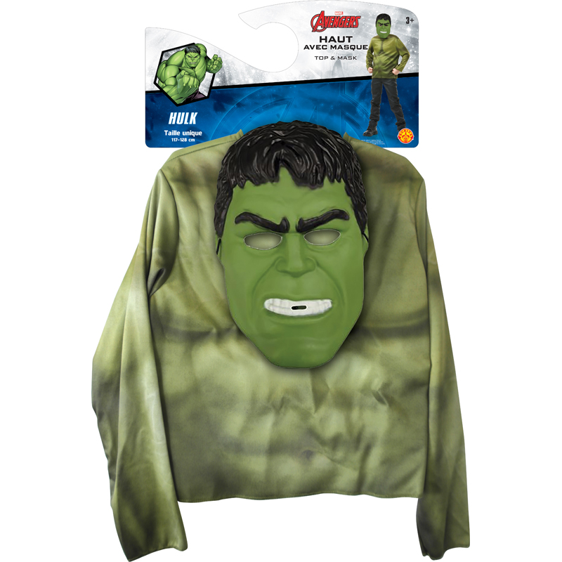 Top + masque Hulk