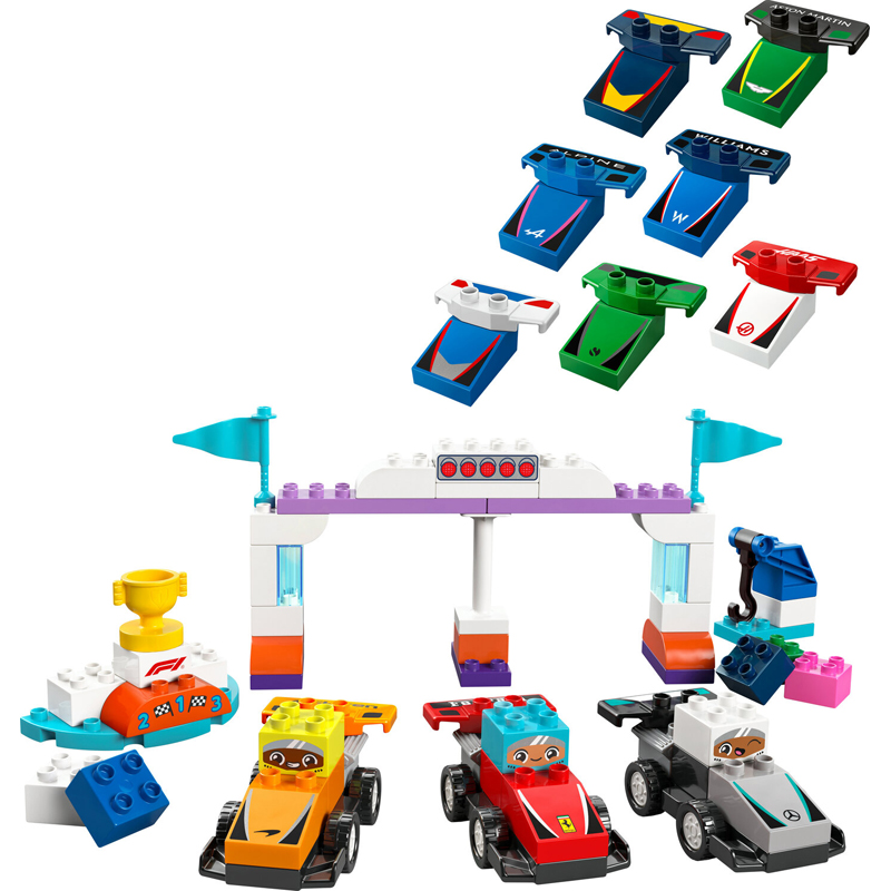 Lego 10445 - Vehs equipes f1 Duplo f - Lego Formula One
