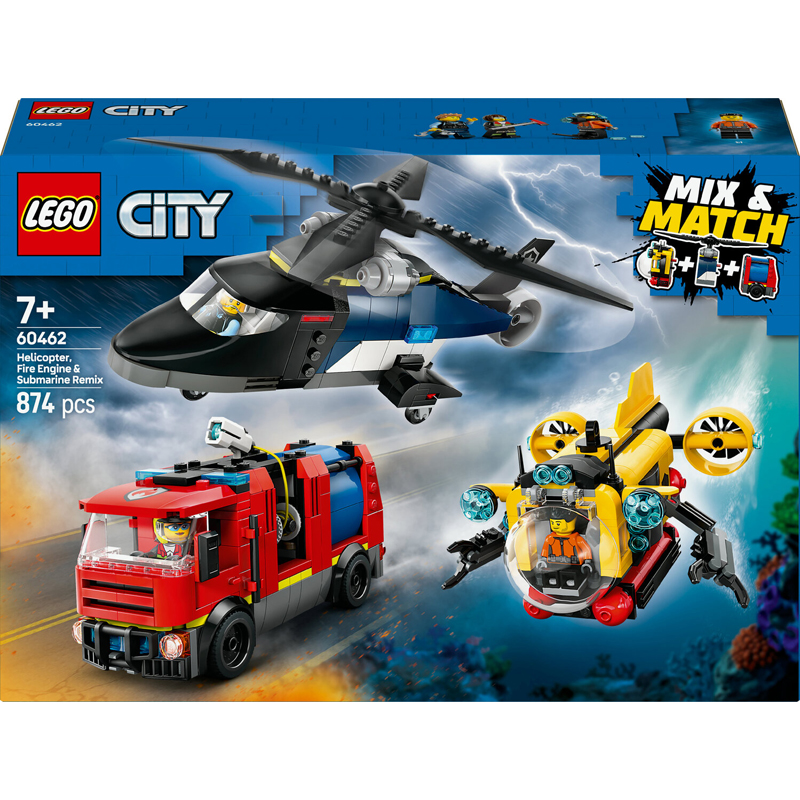Lego 60462 - Hélico camion ssmarin - Lego City