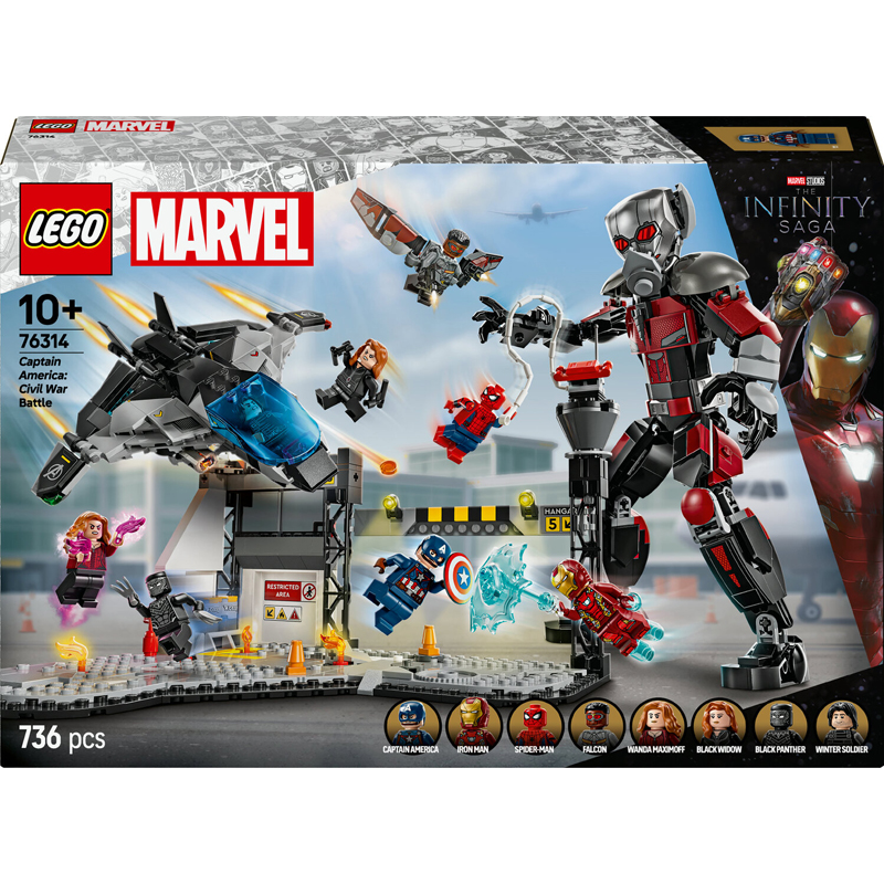 Lego 76314 - Combat civil war de captaina - Lego Dis Captain America