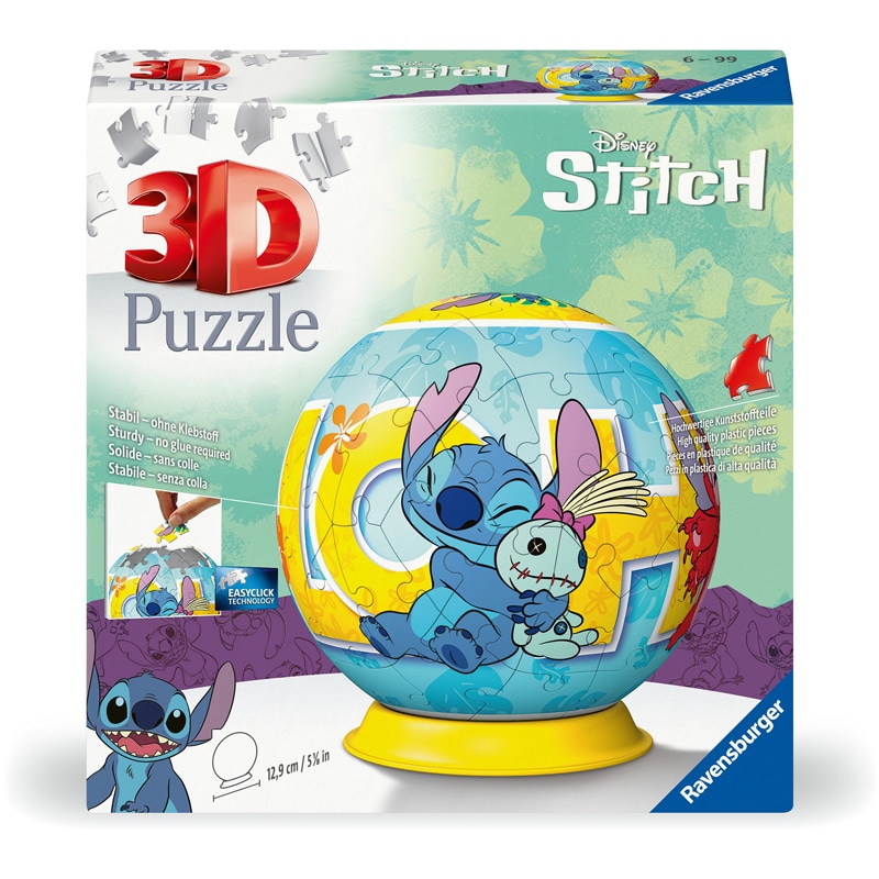 Puzzle 72 pièces rond Stitch