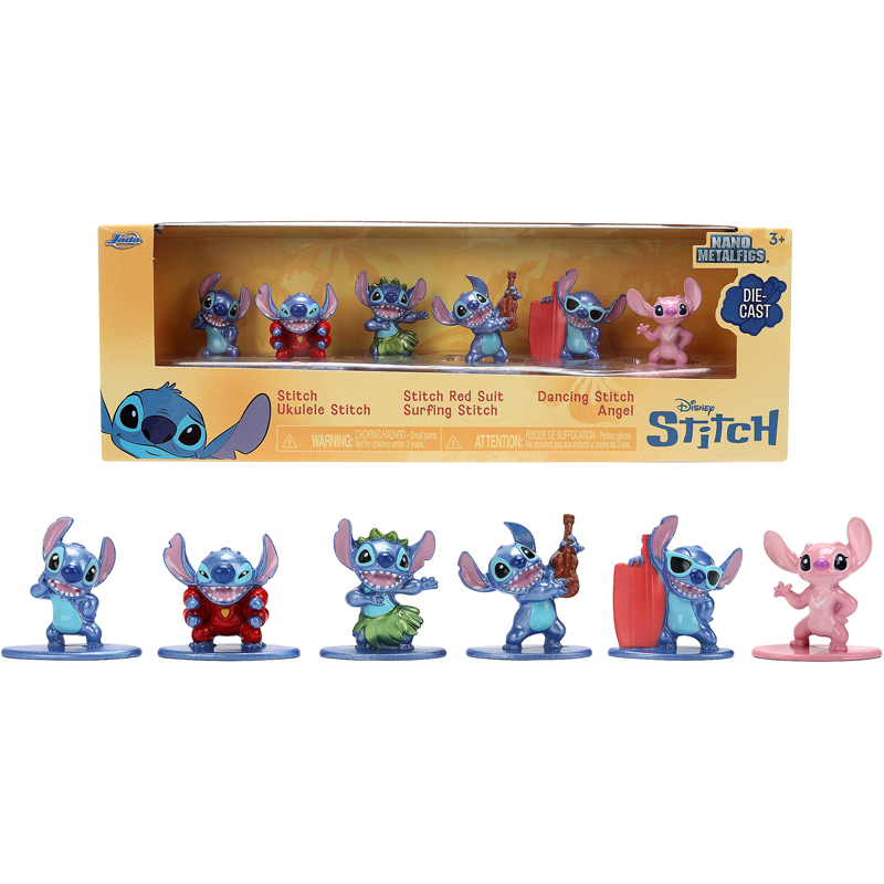 Set 6 figurine 4 cm Stitch