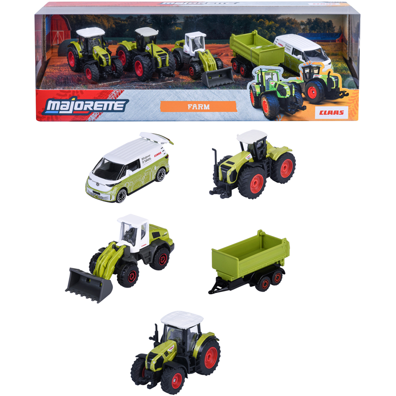 Pack 5 véhicule 1/64 majo claas