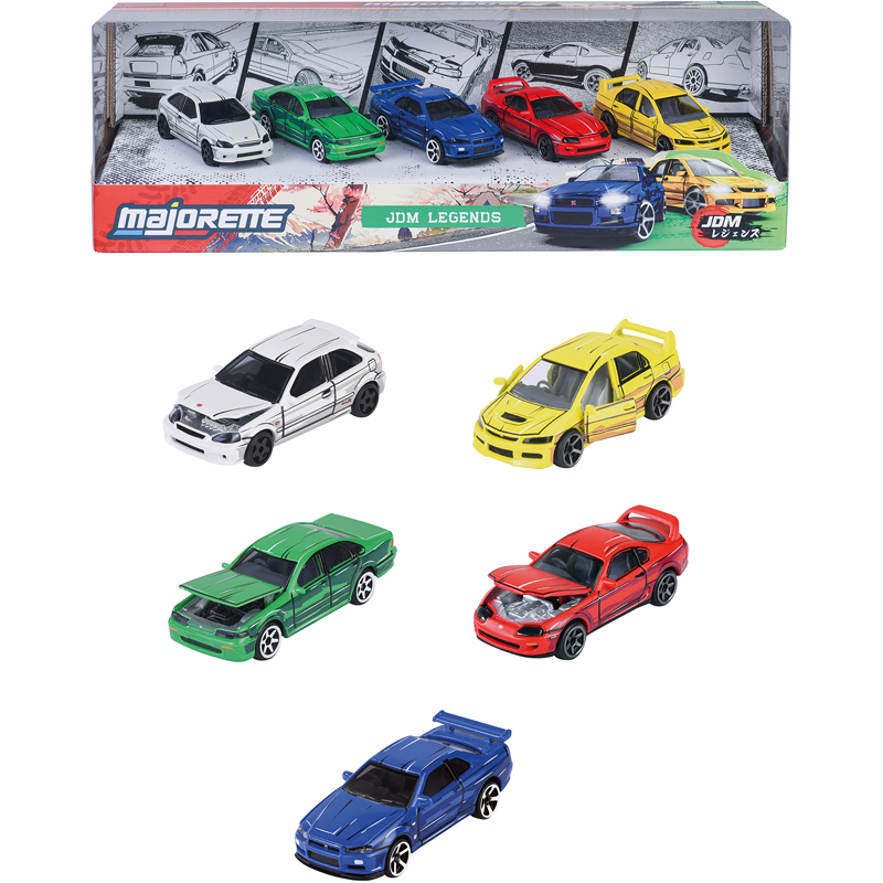 Pack 5 véhicule 1/64 majo jdm