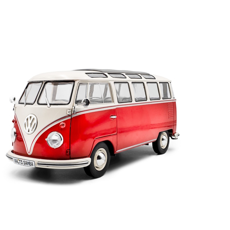 Volkswagen 1/18 t1 samba rouge 1962