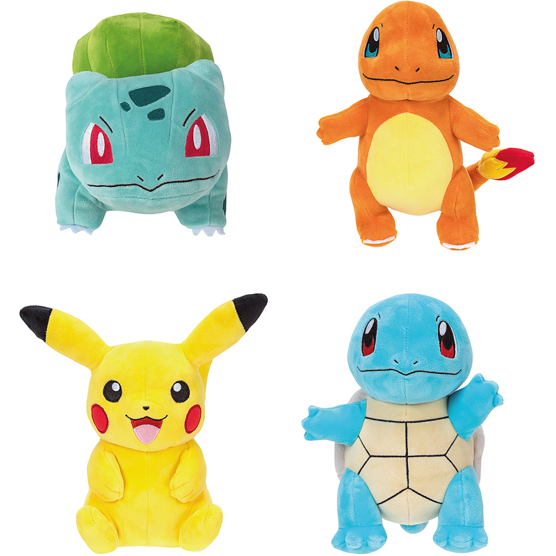 Peluche kanto first pokémon assorti