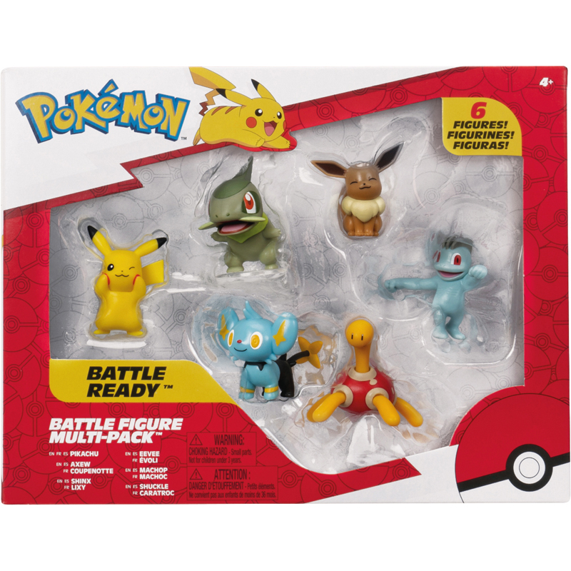 Set 6 figurine battle pokémon