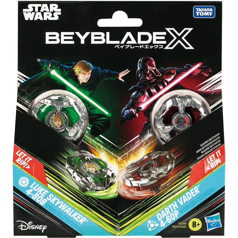 2 Beyblade serie x Star Wars assorti
