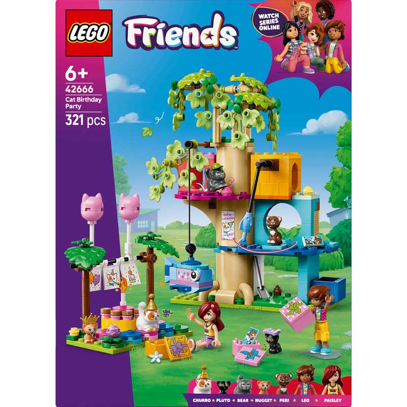 Lego 42666 - Fête anniv +arbre chat - Lego Friends