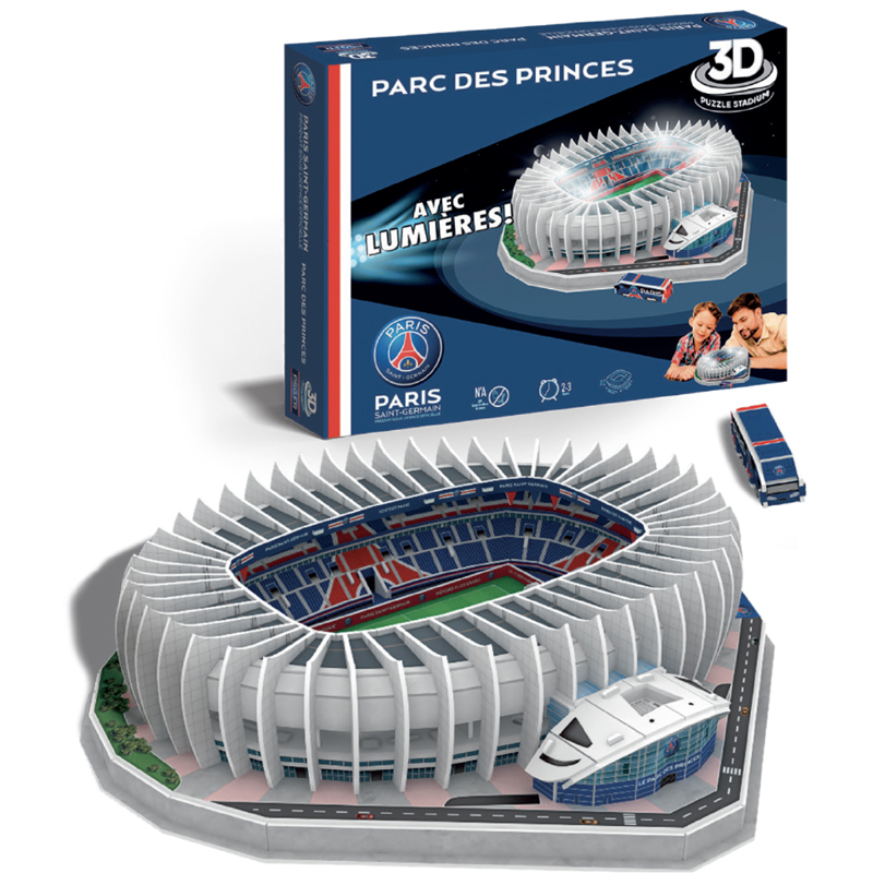 Puzzle 111 pièces stade 3d led psg