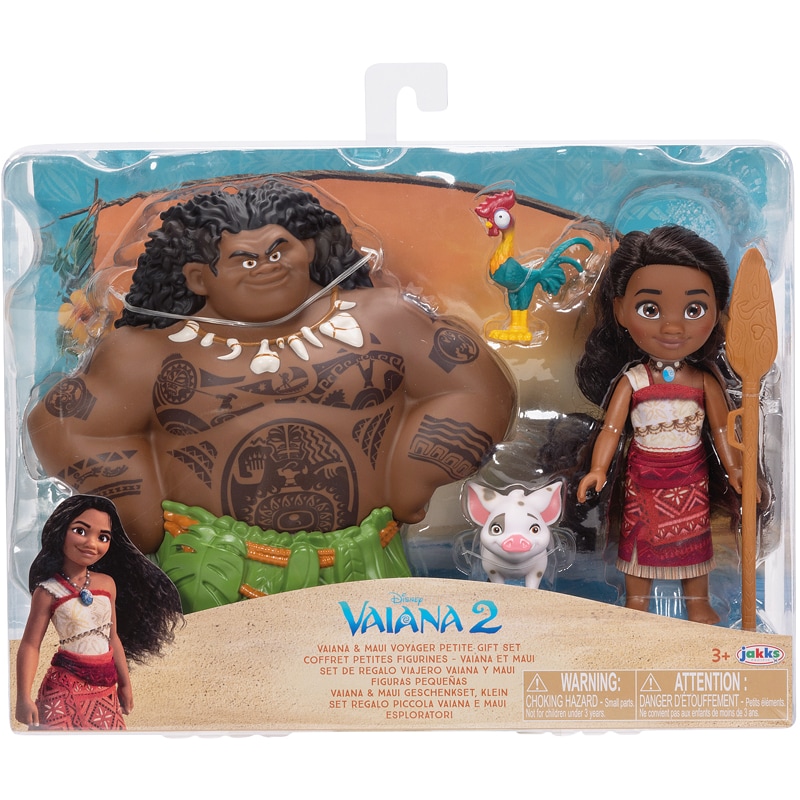 Coffret poupée 15 cm maui + vaiana 2