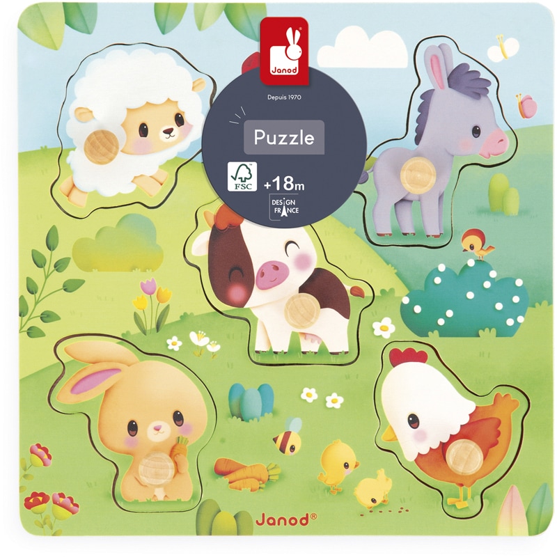 Ferme - puzzle tactile ferme