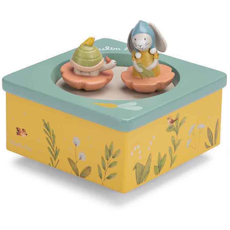 Boîte musique petits lapins