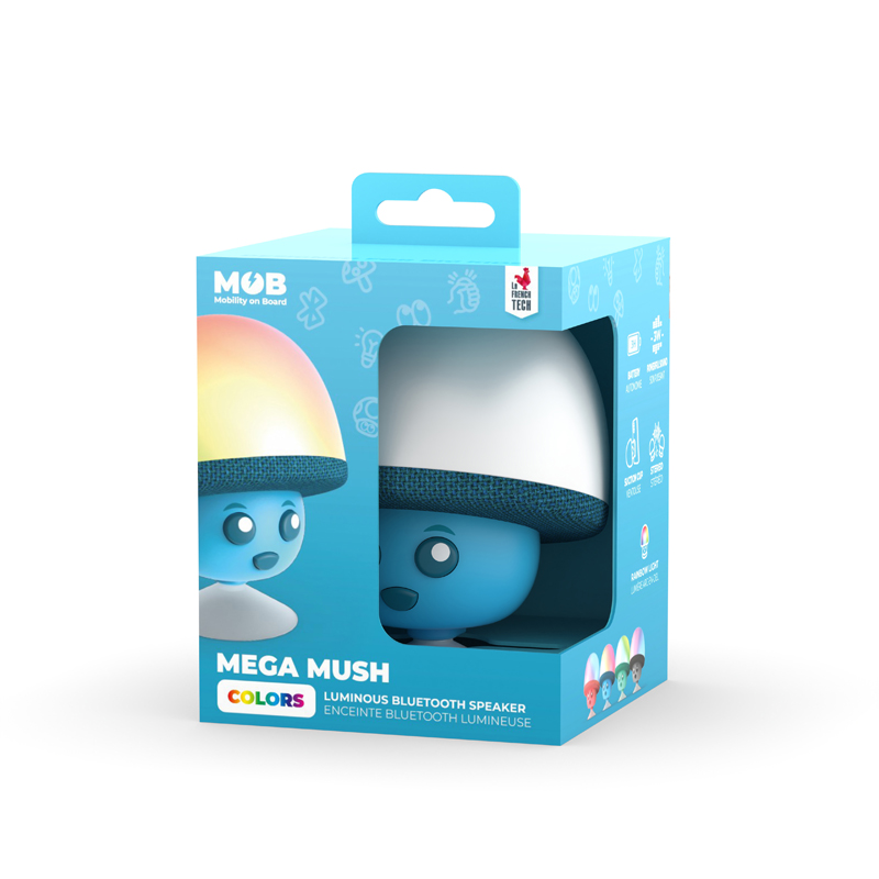 Enceinte champignon bleu