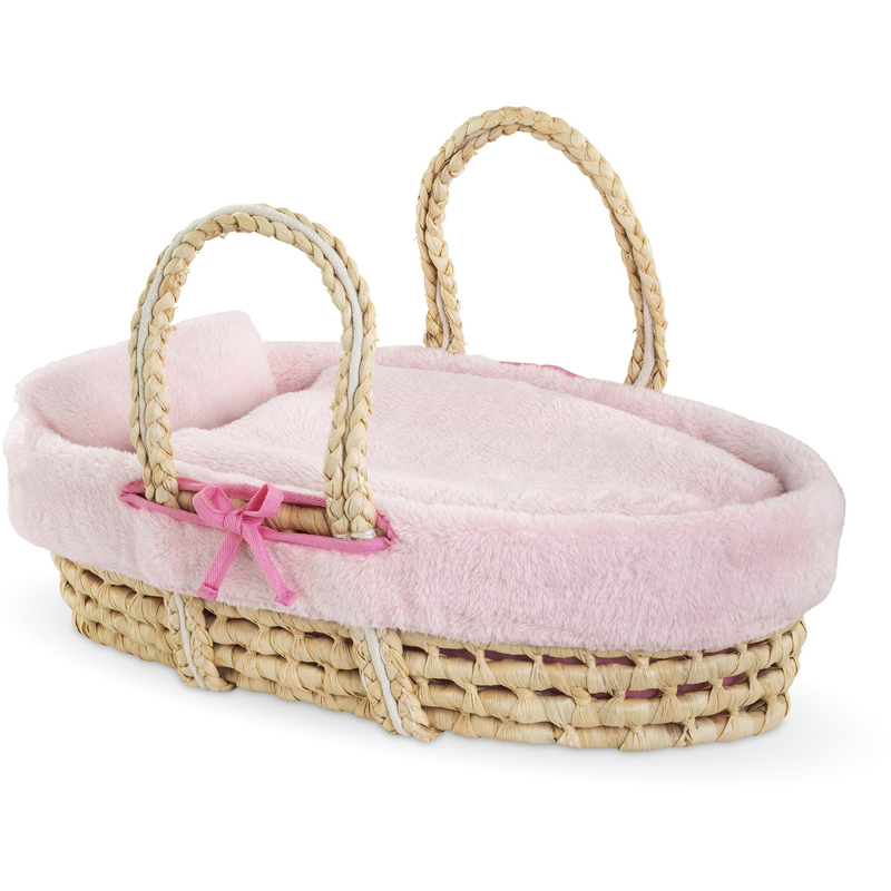 Couffin peluche rose bb36/42