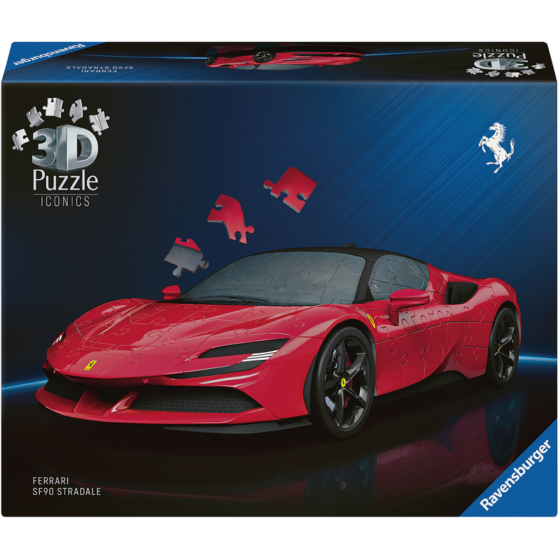 Puzzle 108 pièces iconics 3d Ferrari