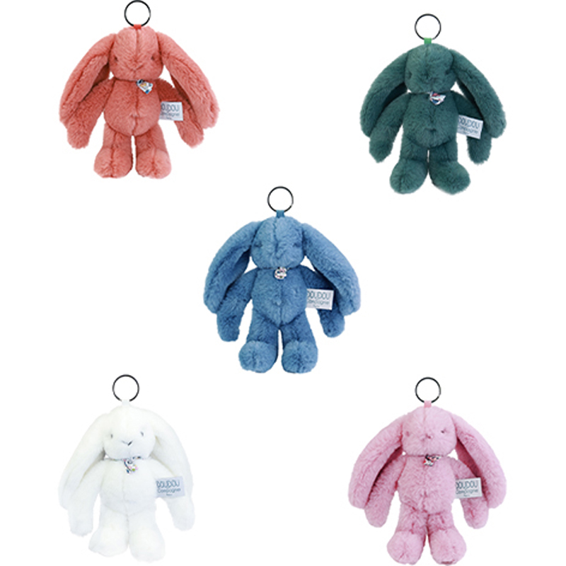 Peluche 20 cm lapin fleurette