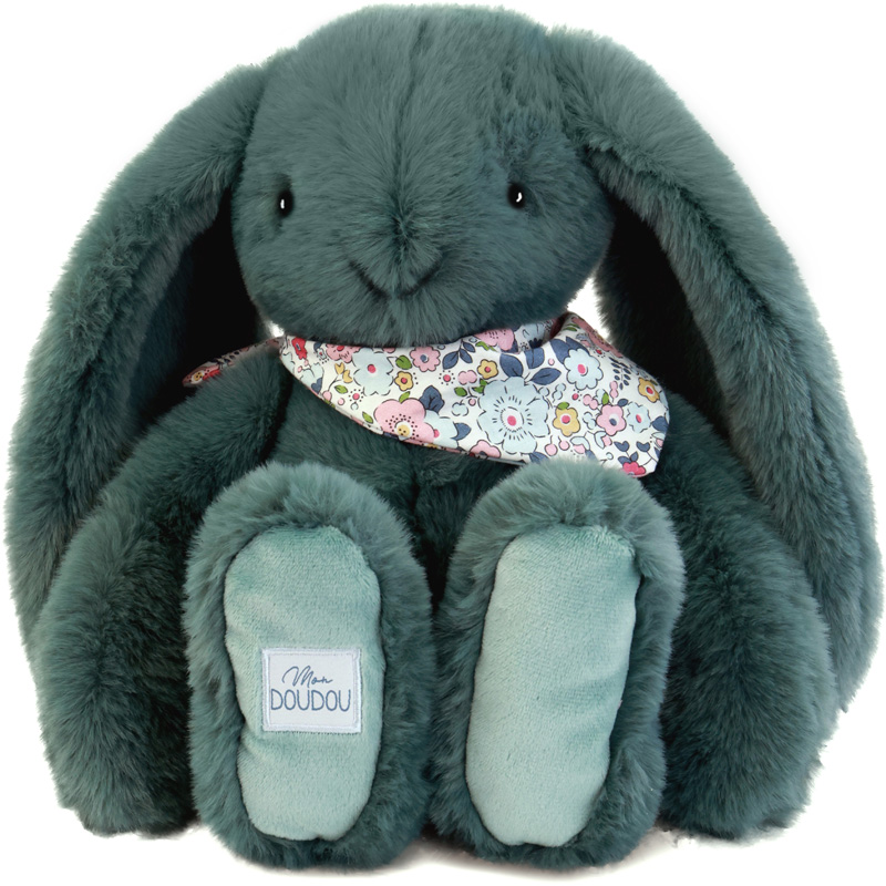 Peluche 35 cm lapin eucalyptus