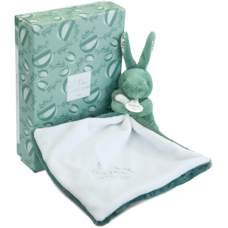 Peluche 10 cm lapin sauge