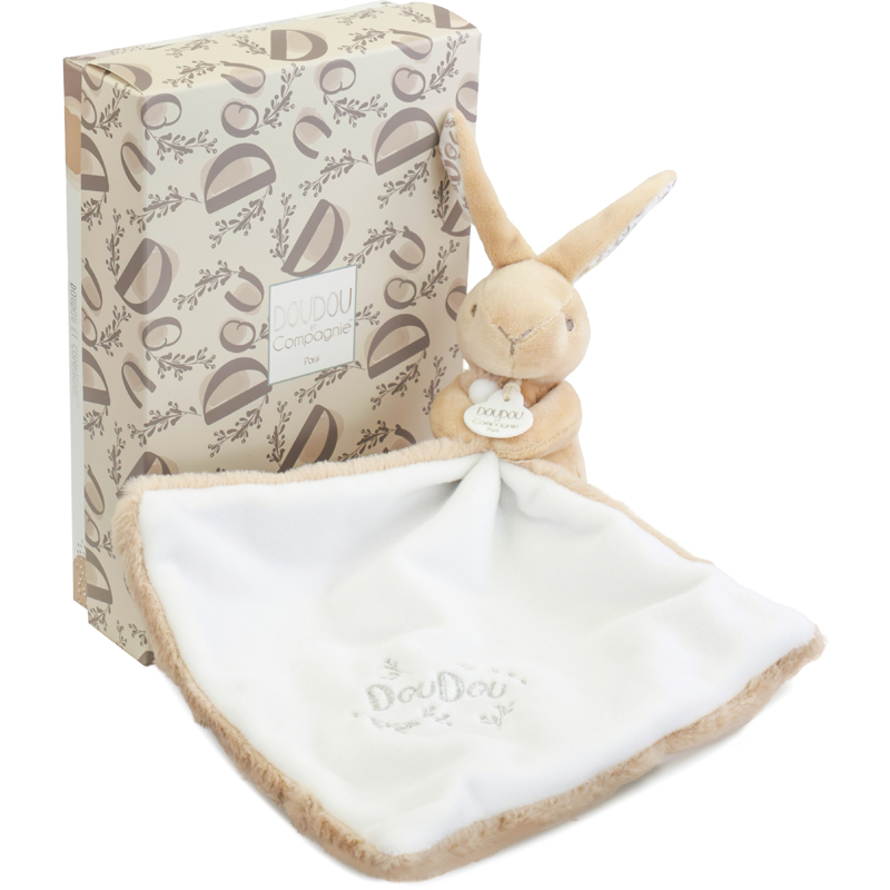 Peluche 10 cm lapin beige