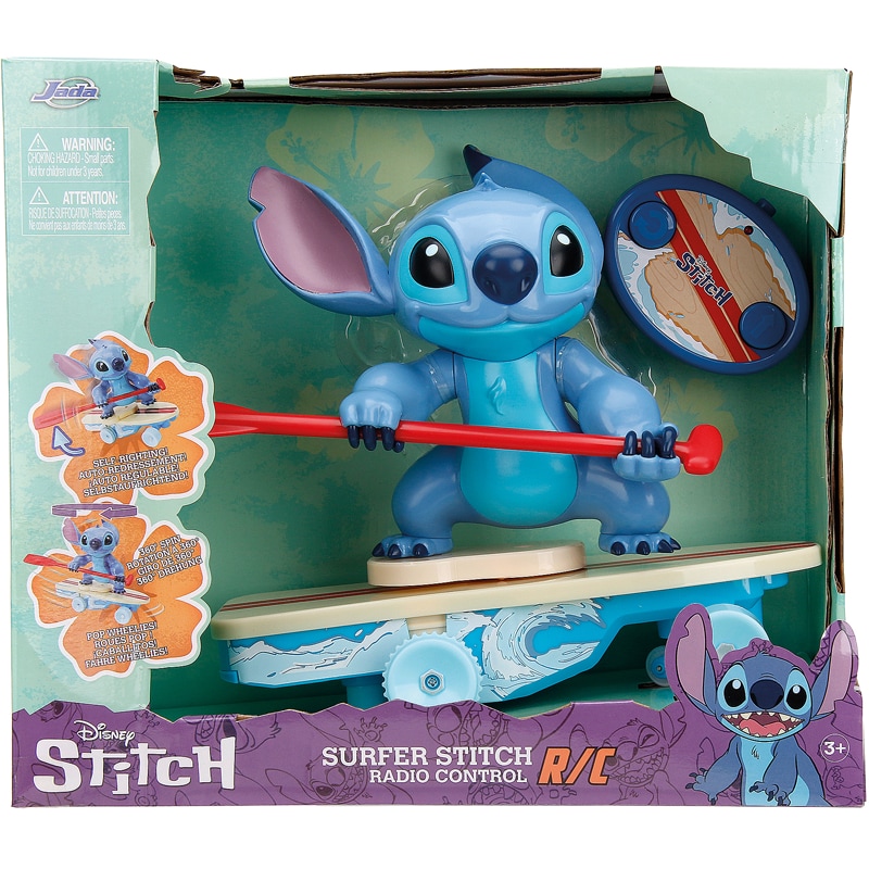 Véhicule 1/24 radio-commandé Stitch surfer