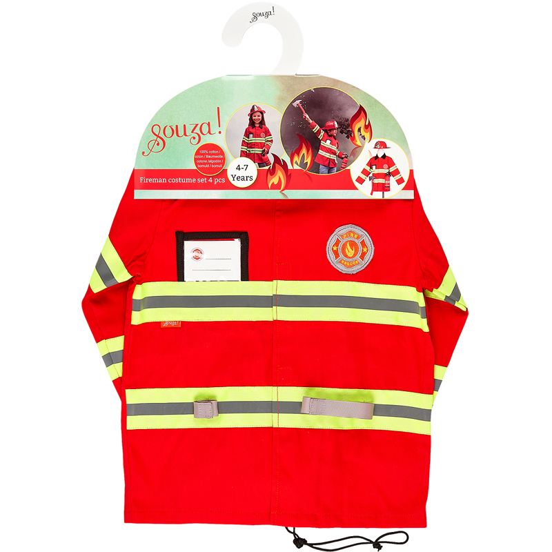 Set pompier + accessoires 4-7 ans