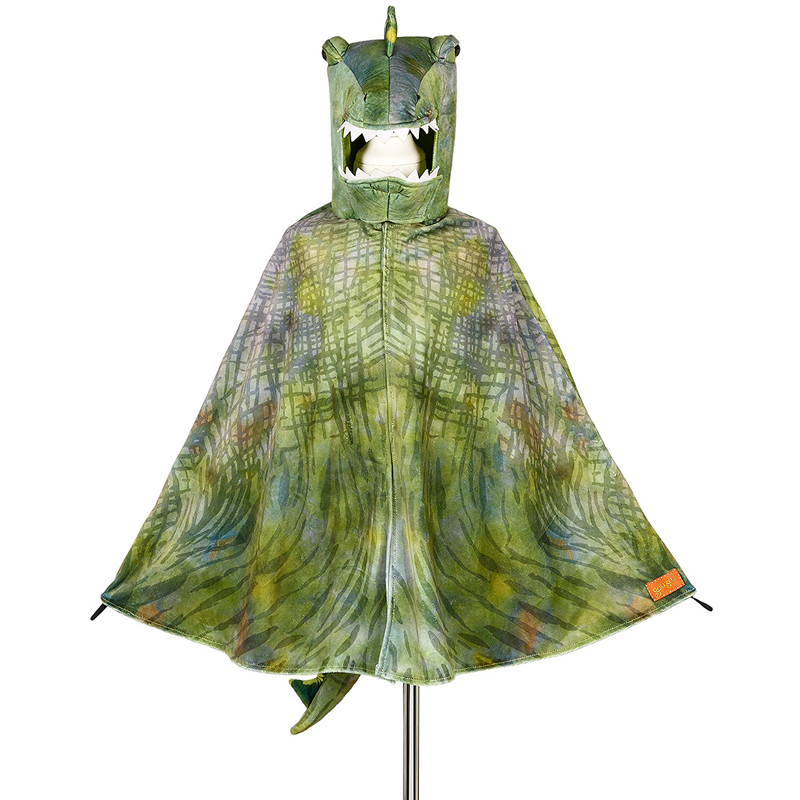 Cape t-rex vert 4-7 ans