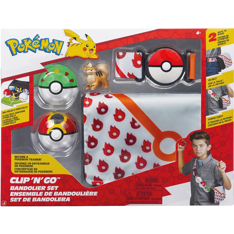 Bandouliere clip n go pokémon assorti