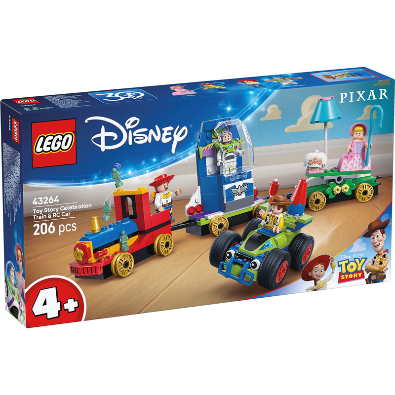 Lego 43264 - Train fête + voiture radio-commandé tstory - Lego Dis Toy Story
