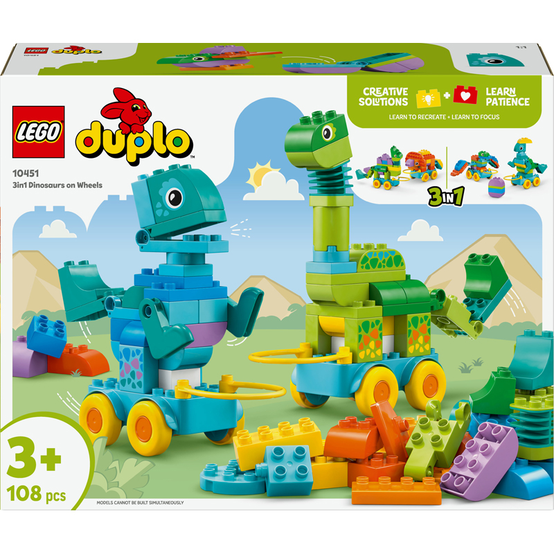 Lego 10451 - Dinos sur roues 3en1 - Lego Duplo