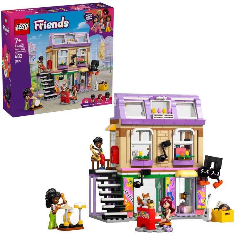 Lego 42653 - Magasin musiq +appart - Lego Friends
