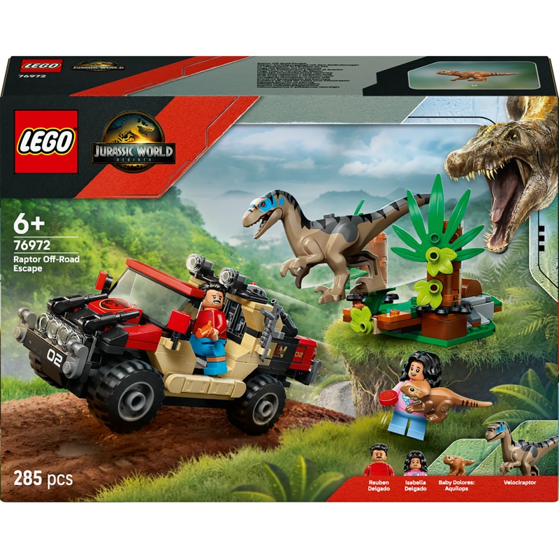 Lego 76972 - Velociraptor et 4x4 jworld - Lego Jurassic World