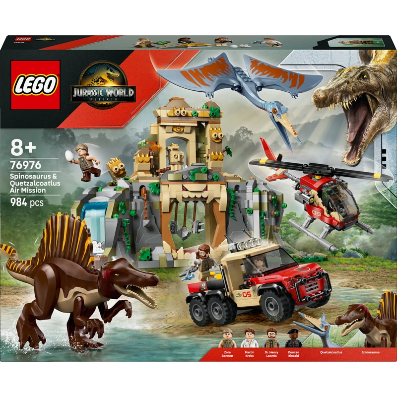 Lego 76976 - Spinosaure +quetzalctls jworld - Lego Jurassic World