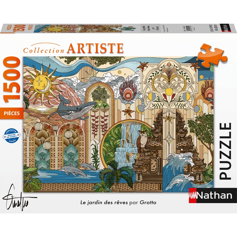 Puzzle 1500 pièces jardin des reves