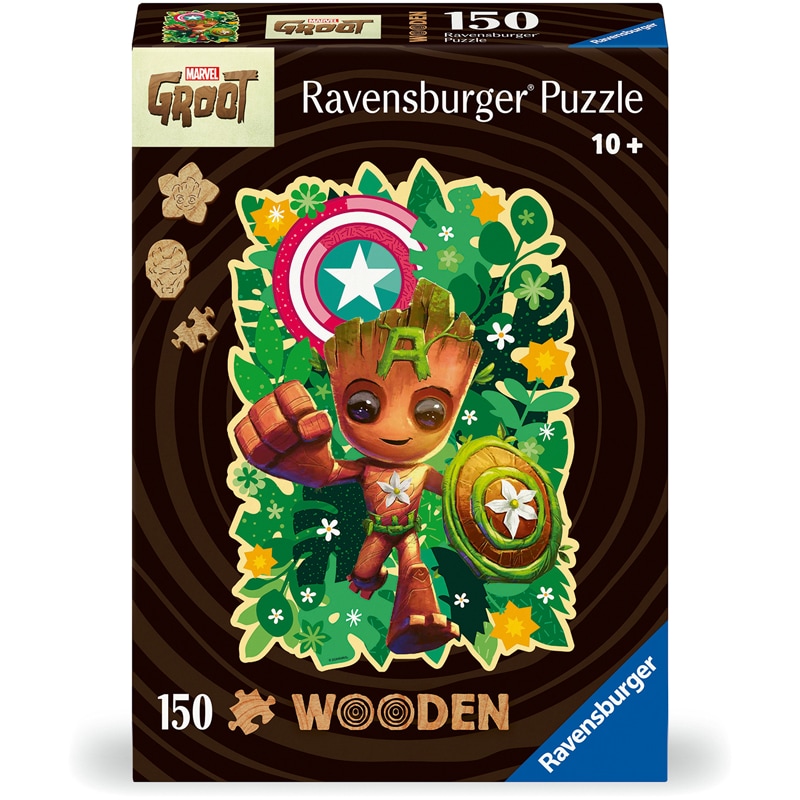 Puzzle 150 pièces bois Groot Marvel
