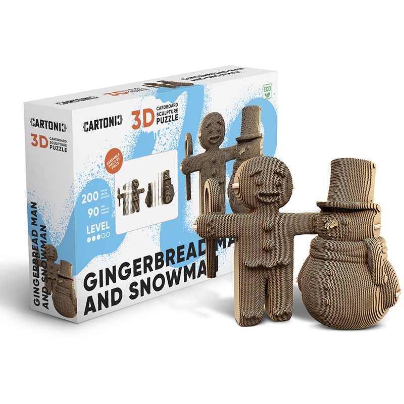Puzzle 3d bonhomme neige