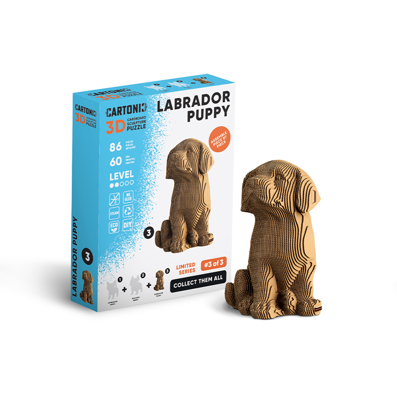 Puzzle 3d chiot labrador
