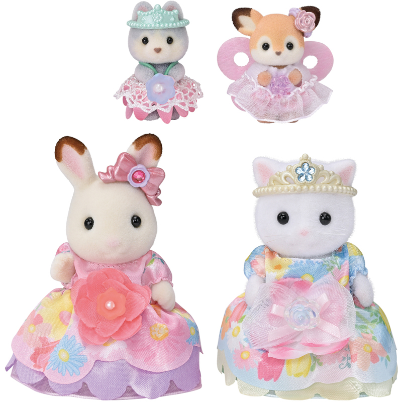 Prncss robes fleurs Sylvanian