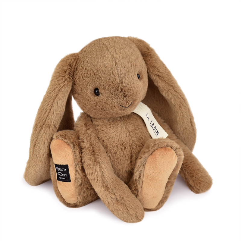 Peluche 32 cm lapin noisette