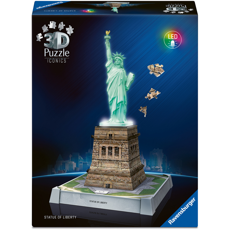 Puzzle 108 pièces 3d statue liberté