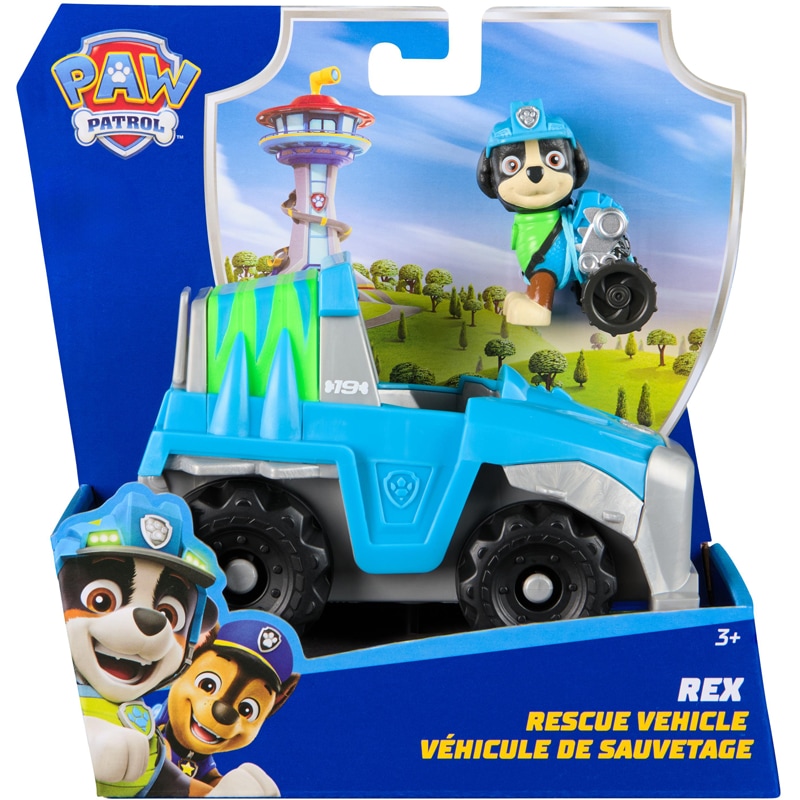 Véhicule + figurine rex Pat Patrouille