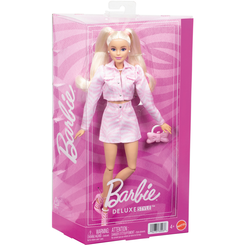 Poupée style rose zebre Barbie